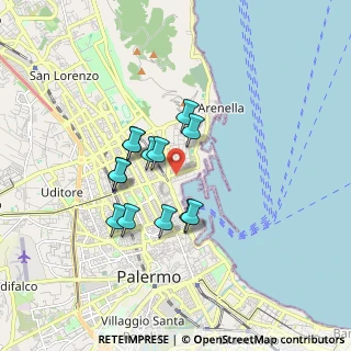 Mappa Via dei Cantieri, 90133 Palermo PA, Italia (1.49385)