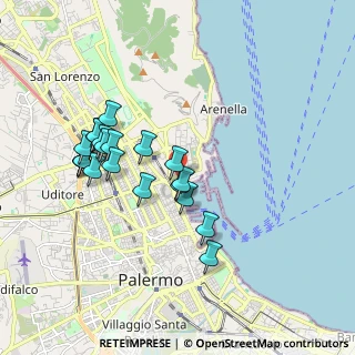 Mappa Via dei Cantieri, 90133 Palermo PA, Italia (1.9155)
