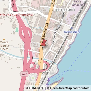 Mappa Strada Statale 114 Km 6, 300, 98125 Tremestieri ME, Italia, 98125 Messina, Messina (Sicilia)