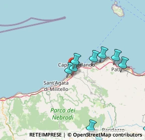 Mappa Contrada Pissi, 98071 Capo d'Orlando ME, Italia (25.25154)