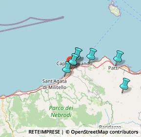 Mappa Contrada Pissi, 98071 Capo d'Orlando ME, Italia (22.87455)