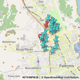 Mappa Via Buonfornello, 90145 Palermo PA, Italia (1.5865)