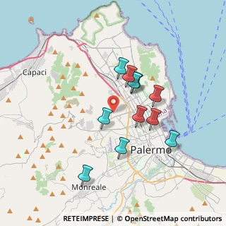 Mappa Via Buonfornello, 90145 Palermo PA, Italia (3.40545)
