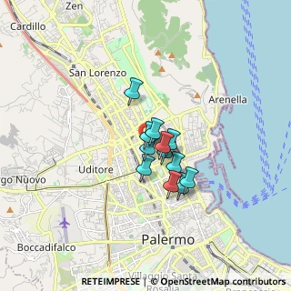 Mappa Via V. Alfieri, 90144 Palermo PA, Italia (1.12083)