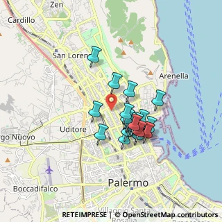Mappa Via V. Alfieri, 90144 Palermo PA, Italia (1.4325)
