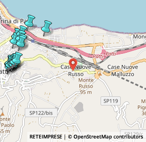 Mappa Via Case Nuove Russo, 98066 Patti ME, Italia (1.8335)