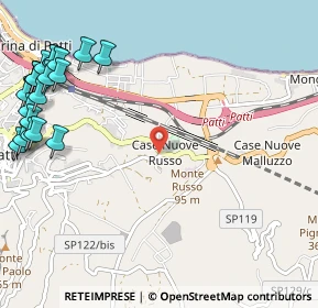 Mappa Via Case Nuove Russo, 98066 Patti ME, Italia (1.793)