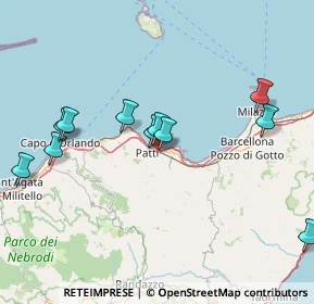 Mappa Via Case Nuove Russo, 98066 Patti ME, Italia (17.98182)