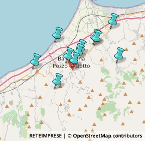 Mappa Ventiquattro maggio 58 Piazza Giudice, 98051 Barcellona Pozzo di Gotto ME, Italia (3.29091)