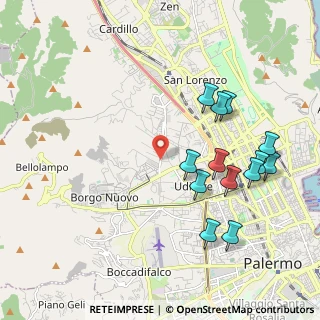 Mappa Via Filippo Brunelleschi, 90145 Palermo PA, Italia (2.38462)