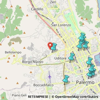 Mappa Via Filippo Brunelleschi, 90145 Palermo PA, Italia (3.28364)