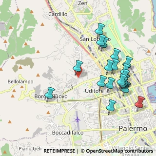 Mappa Via Filippo Brunelleschi, 90145 Palermo PA, Italia (2.373)