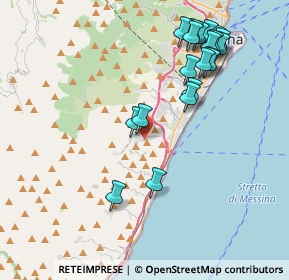 Mappa Via Comunale Larderia Inferiore, 98100 Messina ME, Italia (4.801)