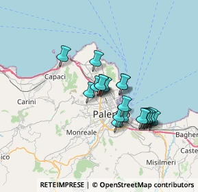 Mappa Via Conceria, 90146 Palermo PA, Italia (5.9515)