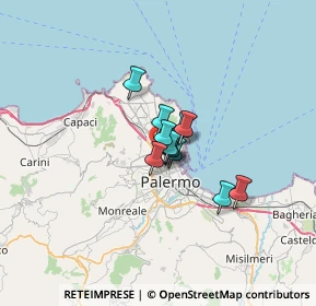 Mappa Via Barbera Vincenzo, 90144 Palermo PA, Italia (3.56833)