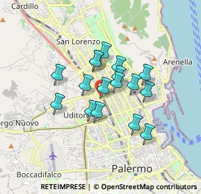 Mappa Via Barbera Vincenzo, 90144 Palermo PA, Italia (1.38294)