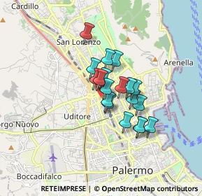 Mappa Via Barbera Vincenzo, 90144 Palermo PA, Italia (1.24211)