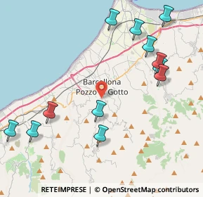 Mappa Piano Carrubbara, 98051 Barcellona Pozzo di Gotto ME, Italia (5.58167)