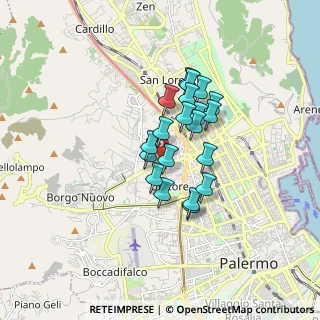 Mappa Via Felice, 90145 Palermo PA, Italia (1.3405)