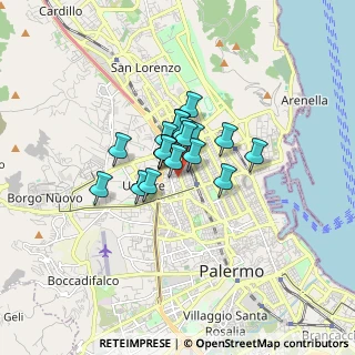 Mappa Via Tiziano, 90145 Palermo PA, Italia (1.00421)