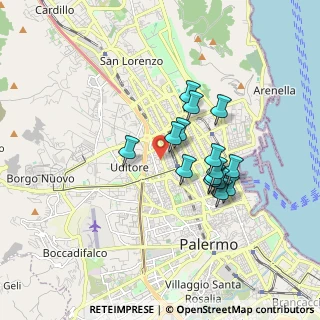 Mappa Via Tiziano, 90145 Palermo PA, Italia (1.57133)