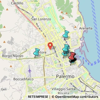 Mappa Via Tiziano, 90145 Palermo PA, Italia (2.055)