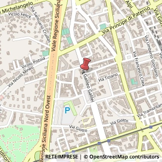 Mappa Via Galileo Galilei, 52, 90145 Palermo, Palermo (Sicilia)