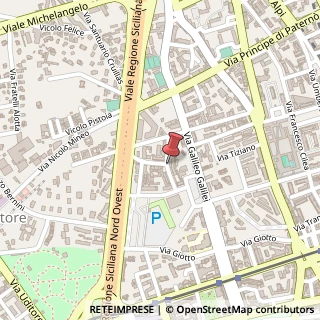 Mappa Via Paolo Veronese, 13, 90145 Palermo, Palermo (Sicilia)