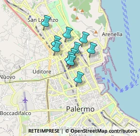 Mappa Parcheggio Gratuito, 90144 Palermo PA (1.13)