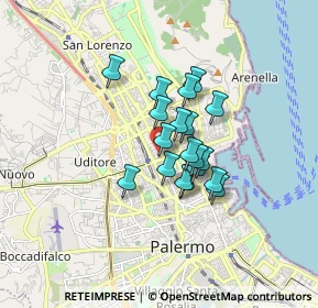 Mappa Parcheggio Gratuito, 90144 Palermo PA (1.24263)