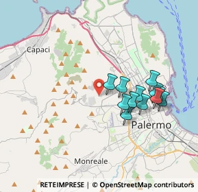 Mappa Via Assoro, 90145 Palermo PA, Italia (3.58)