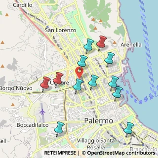 Mappa Via Riccardo Zandonai, 90144 Palermo PA, Italia (2.07333)