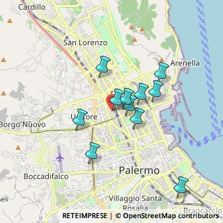 Mappa Via Riccardo Zandonai, 90144 Palermo PA, Italia (1.65455)