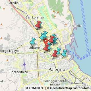 Mappa Via Riccardo Zandonai, 90144 Palermo PA, Italia (1.18923)