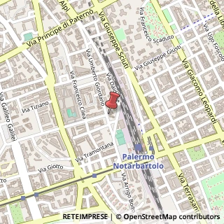 Mappa Via Umberto Giordano, 49, 90144 Palermo, Palermo (Sicilia)