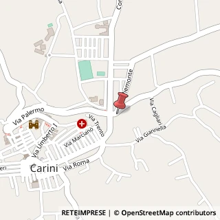 Mappa Via Giacomo Matteotti, 15, 90044 Carini, Palermo (Sicilia)