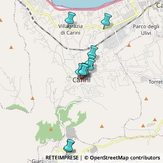 Mappa Via Giuseppe Verdi, 90044 Carini PA, Italia (1.69182)