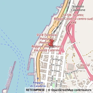 Mappa Via Santa Caterina d'Alessandria, 222, 89122 Reggio di Calabria, Reggio di Calabria (Calabria)