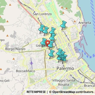 Mappa Via Riccardo da S. Germano, 90145 Palermo PA, Italia (1.35333)