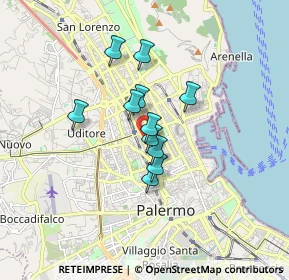 Mappa Via Tommaso Angelini, 90141 Palermo PA, Italia (1.27091)