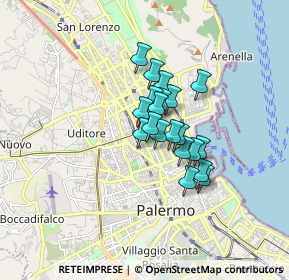 Mappa Via Tommaso Angelini, 90141 Palermo PA, Italia (1.187)