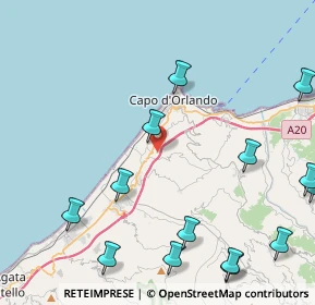 Mappa Contrada San Filadelfio, 98071 Capo d'Orlando ME, Italia (6.41714)