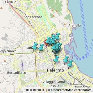 Mappa Palermo, 90125 Palermo PA, Italia (1.22706)