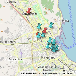 Mappa Via Arturo Toscanini, 90144 Palermo PA, Italia (1.89286)