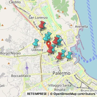 Mappa Via Arturo Toscanini, 90144 Palermo PA, Italia (1.20385)