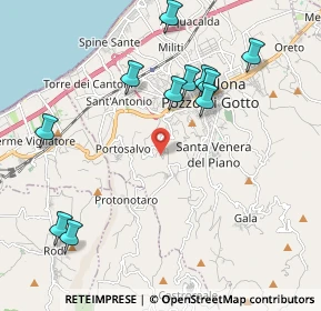 Mappa Via Malaspina, 98051 Barcellona pozzo di Gotto ME, Italia (2.45455)