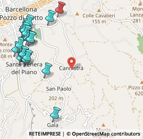Mappa Via S. Paolo Cannistrà, 98051 Barcellona Pozzo di Gotto ME, Italia (1.597)