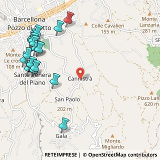 Mappa Via S. Paolo Cannistrà, 98051 Barcellona Pozzo di Gotto ME, Italia (1.597)