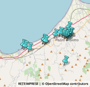 Mappa Via Stazione, 98050 Terme Vigliatore ME, Italia (3.53474)