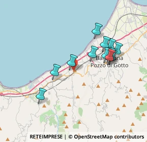 Mappa Via Stazione, 98050 Terme Vigliatore ME, Italia (3.7825)